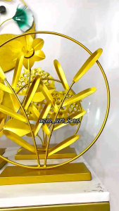 Terbaru hiasan modern living room bahan besi anti karat warna gold