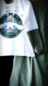 Setelan Anak Perempuan Rok Crinkle Airflow Premium 2024