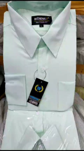 Wendya.T Kemeja Formal Reguler Warna Hijau mint✓Kemeja Pria Polos Lengan Panjang