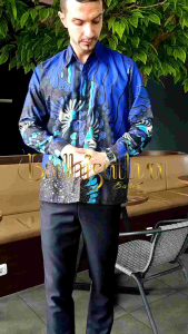 Bodhisattva Batik Kemeja Batik Pria Lengan Panjang Ukuran M L XL XXL
