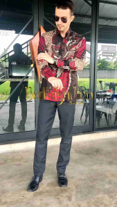 Bodhisattva Batik Kemeja Batik Pria Lengan Panjang Ukuran M L XL XXL