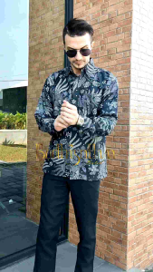 Bodhisattva Batik Baju Kemeja Batik Pria Modern Lengan Panjang Premium Ukuran M L XL XXL