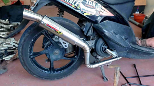 knalpot Daeng 4 leher kobra ngacung jengat inlet 38/50 vario beat mio aerox nmax dll