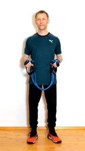 Chest Expander Adjustable Gym Rubber Alat Latihan Otot Dada - H5 - Black