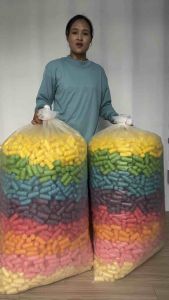 🌈อาหารปลาข้าวโพดหลากสี 4-4.2 กิโล เนื้อแน่น‼️ คละ 9 สี