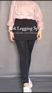Celana Legging Rok Olahraga Muat BB 30-120KG / Legging Rok Olahraga Senam Lari Zumba Renang