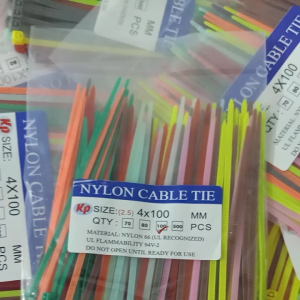 (HCM) Bịch 💯 sợi mix 10 màu dây Rút 4x100 (2.5li x10cm )