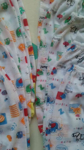 Celana Panjang Bayi 0-4 Bulan Putih Full Print Karakter