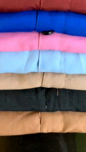 Kemeja Putih Lengan Panjang Kancing Putih Bahan Katun Original Terbaru