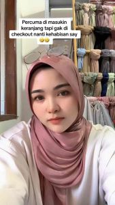 Hijab Pashmina Shimmer Youryu Silk/Jilbab Pashmina Youryu