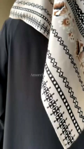 Cod Set Hijab Gamis Remaja Motif Simple Kekinian Adm09 Amore By Ruby