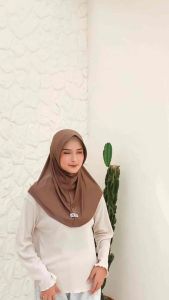 ANW - Hijab Bergo Sport Daily Size S Bahan Jersey Pet Tebal - Jillbab Sport Menutup Dada