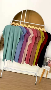 DASTER CRINCLE POLOS MODEL LENGAN PENDEK BUSUI LD 120 DASTER POLOS KEKINIAN