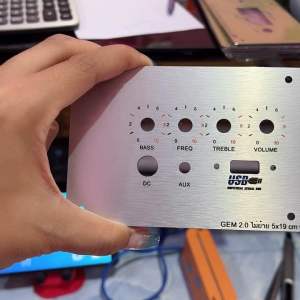 เพลทลำโพงบูลธูทzk-gem2.0 ไม่ย้าย +USB วัตแบตดิจิตอล ช่องเพลท5*19cm สวิตช์เปิดปิด16มิล/12มิล Dc 11มิล