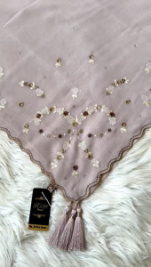 Kerudung Segiempat Paris Bordir Pita by R139 series