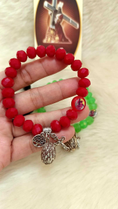 Nazareno Healing Bracelet with Buto ng Sinukuan: Protect & Heal with Pampasuwerte Cross Design, Swarovski Healing Bracelet, and Money Tree Charm