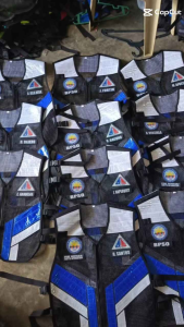 Reflective Safety Vest with Philippine Flag and Police Badge Design