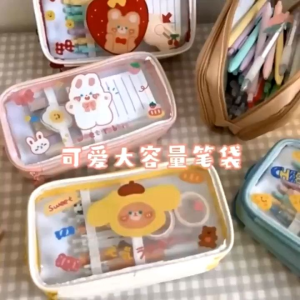 Organizer Bag Pensil Lucu & Desain Kotak Pensil Imut: Kotak Pensil Kawaii Korea