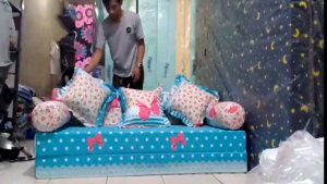 Sofa bed inoac murah no 2 ukuran 200x160x20cm