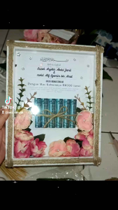Frame 3D replika Mas Kahwin Mahar Nikah