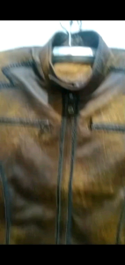 Jaket Kulit Garansi Uang Kembali: Desain Corak Wash/Blel