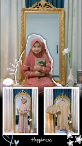 Muslim dress kids/NAIRAH dress