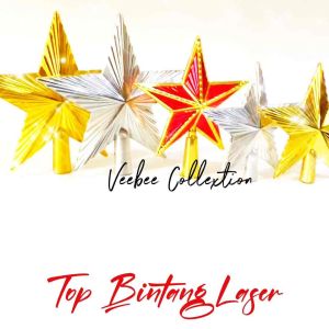 Top Bintang Laser Besar kecil tanggung (420) mini (419)/ top bintang ujung pohon natal