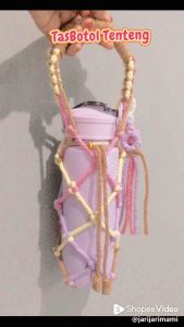 Tas botol Tas Tumbler Makrame Serut Free KeyChain