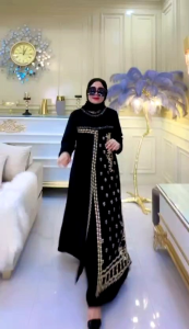 GAMIS ABAYA TURKI CANTIK TERBARU MEWAH REALPICT BORDIR TABUR KECIL