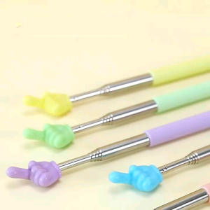 Finger Extendable Hand Pointer with multiple arms flexible and flexible Classroom Supplies Telescopic Teachers Pointer Rod for Elementary School Kindergarten Reading Guide Stick