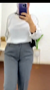 Celana Kerja Wanita Celana Kantor Wanita - Celana Bahan Wanita Slim Fit Celana Jumbo Wanita