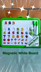 Portable Magnetic Whiteboard for Baby and Kids Stationery Papan Tulis Untuk Bayi dan Kanak-Kanak - Include Marker & Magnet