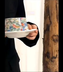 Bộ Cốc kèm đĩa Tách uống trà bằng sứ cao cấp họa tiết vintage uống cà phê Capuchino uống tràhọa tiết VinTage