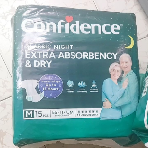 [Miễn Ship] Tã dán người già CONFIDENCE size M-L 15 miếng/gói kèm khuyến mãi tùy tồn kho (85-117cm)