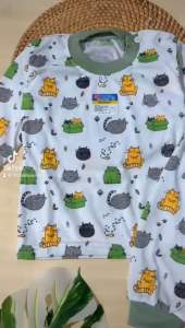 Setelan Bayi 3-12 Bulan Kaos Oblong Piyama Tidur Bayi Lengan Panjang Motif Animal Katun Parsel Setelan Anak Laki Laki Perempuan- dmbaby