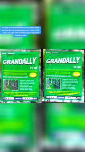 4 pack GRANDALLY 25 WP kemasan 5 gram Metil Metsulfuron Ahlinya atasi Gulma Daun Lebar dan Teki pada tanaman.