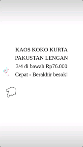 KAOS KOKO KURTA LENGAN 3/4