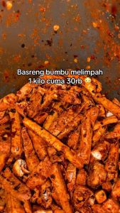 BASRENG PEDAS DAUN JERUK HOT JELETOT Kemasan 250GRAM