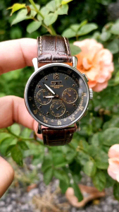Đồng Hồ Nam Si Nhật ✨💫 TECHNOS_Chronograph - Full 6 Kim 3 Cốt - Kính Sapphire 💞Size 38 mm 💞 Chống Nước 50 Mét 💫✨N.48