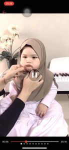 Hijab instan anak - hijab bergo anak - hijab bayi