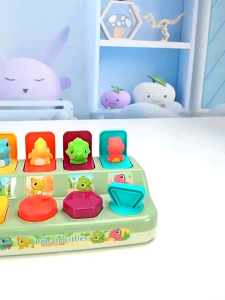[capt] Mainan Edukasi Anak Puzzle Box POP - UP Little Dino Hide and Seek
