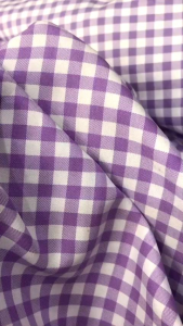 vải cotton sọc caro màu tím _( khổ 1m5) mềm mịn đẹp may đầm váy áo sơ mi vv