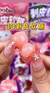 [HALAL] Permen Buah Jelly Kupas 3 Varian Rasa / Permen Rasa Buah Mangga Jeruk & Strawberry Permen Lunak Viral Aneka Rasa Buah (Halal) Permen Lunak Rasa Mangga