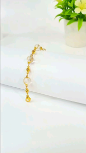 Gelang Tangan Bola Kristal titanium Anti Karat