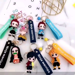 gantungan kunci anime kartun jepang keychain motor mobil tas