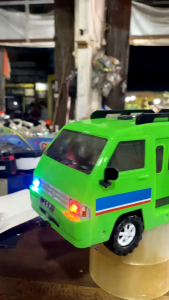 Mainan Mobil Angkot Tarik JSP Dilengkapi Dengan Lampu Dan Suara Basuri Telolet