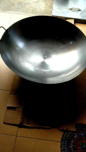 Penggorengan Kuali/Wok/Wajan plat baja 90 cm import tebal anti lengket/ penggorengan besar