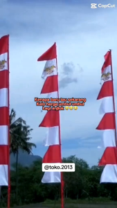 umbul umbul background bendera merah putih. isi 10 pcs