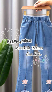 CELANA JEANS RAWIS ANAK PEREMPUAN IMPORT UMUR 1-10 TAHUN JEANS RAWIS KAKI