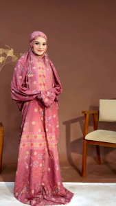 NADHEERA LUXURY Nuansa Mukena Travel Series Wanita Dewasa Muslim Silk Premium Motif SP √ Armyna Hijab ||